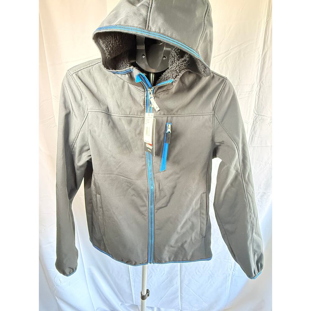 NWT Boy's Gerry Falcon Softshell Midweight Jacket Size XL - Black